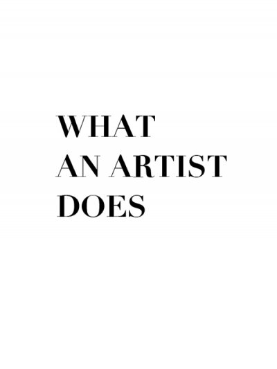 image title what-an-artist-does